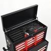 MOEPISY Eight-Drawer Large Capacity Rolling Toolbox, Detachable Cabinet Storage Toolbox With Wheels and Drawers Black+Red - 4 of 4