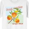 Natural World Fresh Peaches Men's White T-Shirt - image 2 of 3