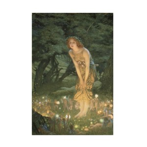 Trademark Fine Art -Edward Robert Hughes 'Midsummer Eve' Canvas Art - 1 of 4