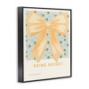Stupell Industries Shine Bright Yellow Bow Framed Giclee Art - 2 of 4