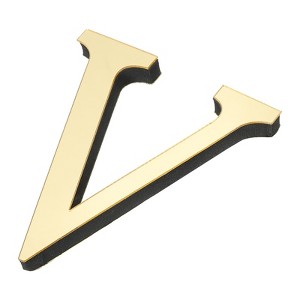 Unique Bargains Self-Adhesive Letter Acrylic Alphabet Mirror Wall Stickers - 1 of 4