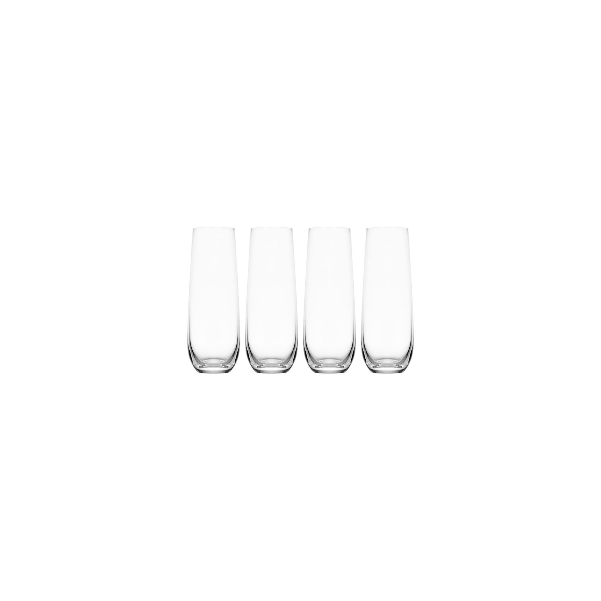 9.5 oz Clear Glass Flute Glass