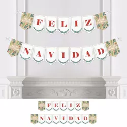 Big Dot of Happiness Feliz Navidad - Holiday and Spanish Christmas Party Bunting Banner - Party Decorations - Feliz Navidad