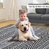 Washable Geometric Area Rug, Non-Slip Low Pile Foldable Stain-Resistant Floor Cover for Living Room Bedroom Dining Room - 4 of 4