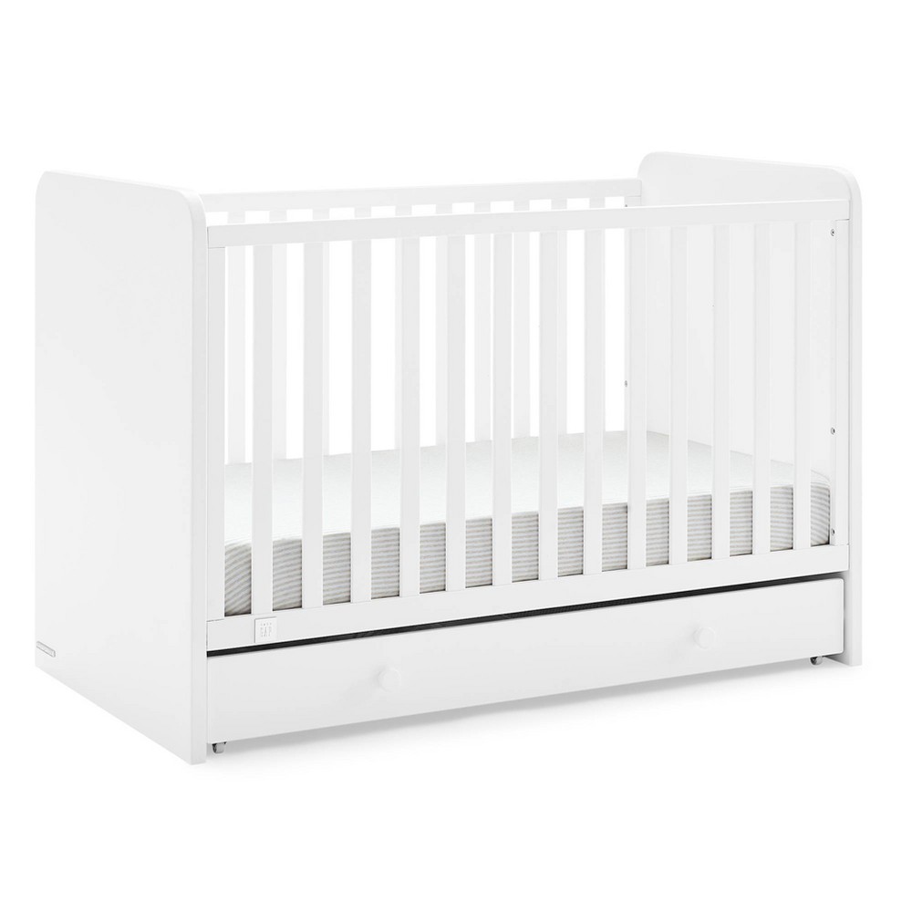 BabyGap by Delta Children Graham 4-in-1 Convertible Crib with Storage Drawer - Greenguard Gold Certified - Bianca White -  88071387