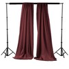 Slickblue Pack of 2 Polyester Backdrop Drapes – 96"H x 58"W, Rod Pocket, Semi Sheer, Serged Edges, 41 Colors Options - 2 of 3