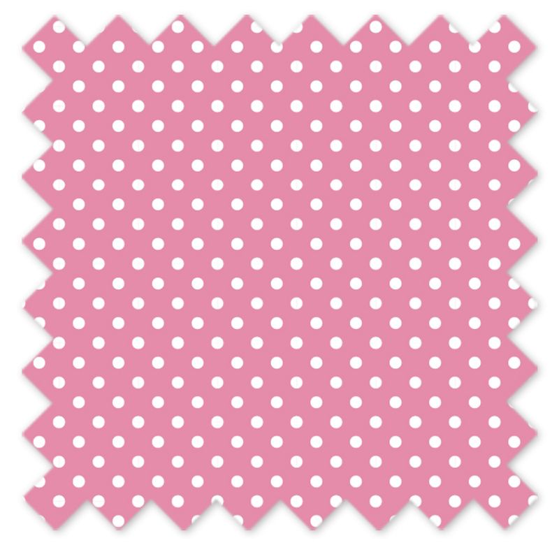 Bacati - Pin Dots Pink Cotton Printed Single Window Curtain Panel, 4 of 5