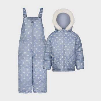 OshKosh B'gosh ® Toddler Girls' Floral Snow Bib and Jacket Set - Blue