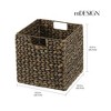 mDesign Woven Hyacinth Kitchen Storage Organizer Basket Bin, 4 Pack, White Wash - 4 of 4