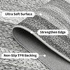 Washable Modern Bordered Bedroom Living Room Area Rugs, Geometric Non Slip Throw Carpet for Home Decor - 3 of 4