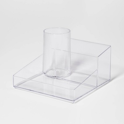 Bathroom Organizer Bin With Handles Clear - Brightroom™ : Target