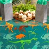 Blue Panda 3 Pack Dinosaur Tablecloth for Birthday Party Supplies, Classroom Party, Disposable Table Cover, Green (54 x 108 In) - 2 of 4