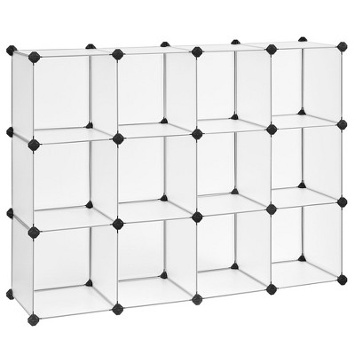 Songmics Cube Storage Organizer, Set Of 12 Plastic Cubes, Closet ...