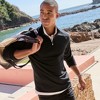 Lands' End Men's Long Sleeve Raglan Hybrid Quarter Zip - 3 of 3