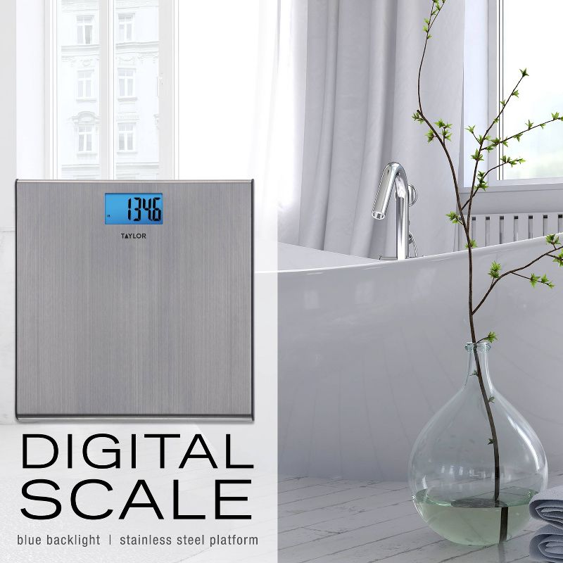 Digital Thin Stainless Steel Bathroom Scale - Taylor, 6 of 15