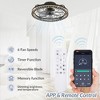 Ludomide  19 In. Smart Low Profile Black Caged Ceiling Fan With Dimmable Led Lights - 4 of 4