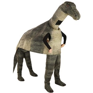 HalloweenCostumes.com One Size Fits Most   Two Person Brawny Brontosaurus Costume | Dinosaur Costumes, Green/Black/Brown - 1 of 4