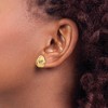 Black Bow Jewelry 13mm Love Knot Post Earrings in 14k Yellow Gold - 3 of 4