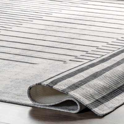 Serene Sunlight Easy-Care Viscose Blend 8' x 10' Area Rug in Beige