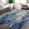 Washable Modern Abstract Rug Non Slip Low Pile Rug Soft Contemporary Throw Floor Cover Foldable Indoor Carpet for Living Room Bedroom - 4 of 4