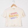 Simply Sage Market Good Energy Only Stars Boxy Crop Top - 3 of 4