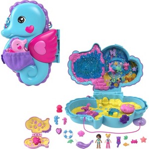 Polly Pocket Daddy & Me Seahorse Purse & Accessories - 1 of 4