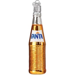 Old World Christmas Blown Glass Ornament for Christmas Tree, Fanta Bottle - 1 of 4