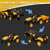 12V 3-in-1 Kids Ride-on Excavator and Tractor with Detachable Trailer, 25w Dual Motors, Durable Plastic - 4 of 4