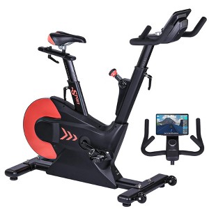 Garvee Exercise Bike, Stationary Bike with Shuttle Smart Knob,Electromagnetic Control for Home with App, Cycle Bike with Ipad Mount & Seat Cushion - 1 of 4