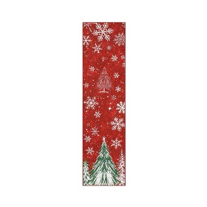Christmas Area Rugs, Snowflake Trees Washable Throw Carpet Rugs for Living Room Bedroom Kitchen Dining Room - 1 of 4