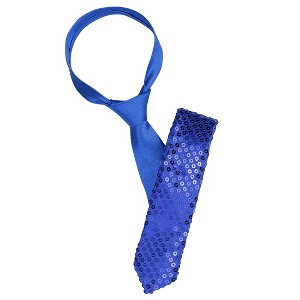 INSPIRE CHIC Men's Halloween Self-Tied Fashion Sequined Shiny Party Costume Neck Ties One Size 1 Pc - 1 of 4