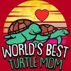 Men's Design By Humans World's Best Turtle Mom Retro Stripes By animalshop T-Shirt - 2 of 2