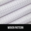 Waffle Weave Shower Curtain 72x72 White, Thick Weighted Hotel Quality Bathroom Curtain, Wrinkle Rust Resistant Machine Washable - 2 of 4