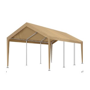10'x20' Waterproof & UV-Resistant Carport Replacement Canopy Cover - 160G PE Fabric, Multi-Purpose(Cover Only, Frame Not Included), Yellow - 1 of 1