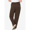 Woman Within Plus Size Tall 7-Day Knit Ribbed Straight Leg Pant - 3 of 4