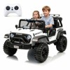 24V 2-Seater Kids Ride On Truck, Electric Car w/ Remote, 4WD, LED Lights, Music, 7Ah Battery & 2 Speeds - 2 of 4