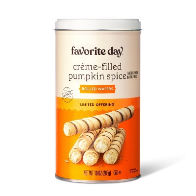 Pumpkin Spice Creme -Filled Rolled Wafers - 10oz - Favorite Day™