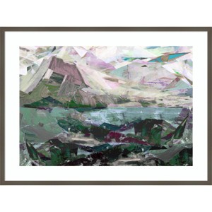 41" x 31" Holy Island by David Mcconochie Wood Framed Wall Art Print - Amanti Art: Modern Style, Acrylic & Hardwood, Wire Mounted - 1 of 4