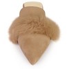 Allegra K Women's Pointed Closed Toe Faux Fur Slip-on Flat Slide Mules - 2 of 4
