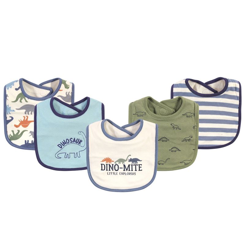 Touched by Nature Baby Boy Organic Cotton Layette Set and Giftset, Bold Dinosaurs, 0-6 Months, 4 of 11
