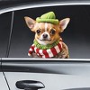Collections Etc Christmas Chihuahua Elf Reusable Window Decals - 2 of 2