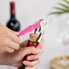 True TrueTap Pink Double Hinged Waiter’s Corkscrew, Stainless Steel Wine Key with Foil Cutter - image 2 of 4