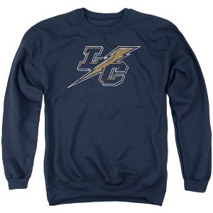 Lehman College Official Distressed Primary Logo Adult Crewneck Sweatshirt - 1 of 4