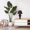 20.08" Traditional Ceramic Texture Imprint Winding Table Desk Lamp with Matching Fabric Shade - Creekwood Home - 4 of 4