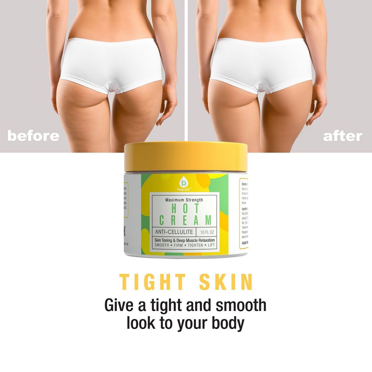 Pursonic Anti Cellulite & Muscle Relaxation Hot Cream - thumbnail 3