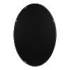 Kate and Laurel Hogan MDF Oval, 24x36, Black - 3 of 4