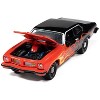 1974 Pontiac GTO Black and Red with Flame Graphics "Black with Flames" Series 1/64 Diecast Model Cars by Johnny Lightning - 3 of 4