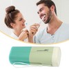 Unique Bargains Large Capacity Toothbrush Case with Cup Traveling Toothbrush Holders PP PE 7.87"x3.07"x2.28" 1 Pcs - 2 of 4
