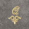 Linum Home Textiles 100% Turkish Cotton MONICA Gold Thread 2PC Embellished Washcloth Set - 3 of 3