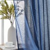 HLC.ME Lauren Semi Sheer Light Filtering Transparent Pocket Top & Back Tab Lightweight Window Curtain Panels, Set of 2 - 2 of 4